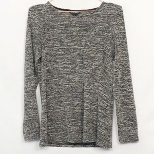 Club Monaco Ruched Black&White Scoop Neck Sweater New Condition Small